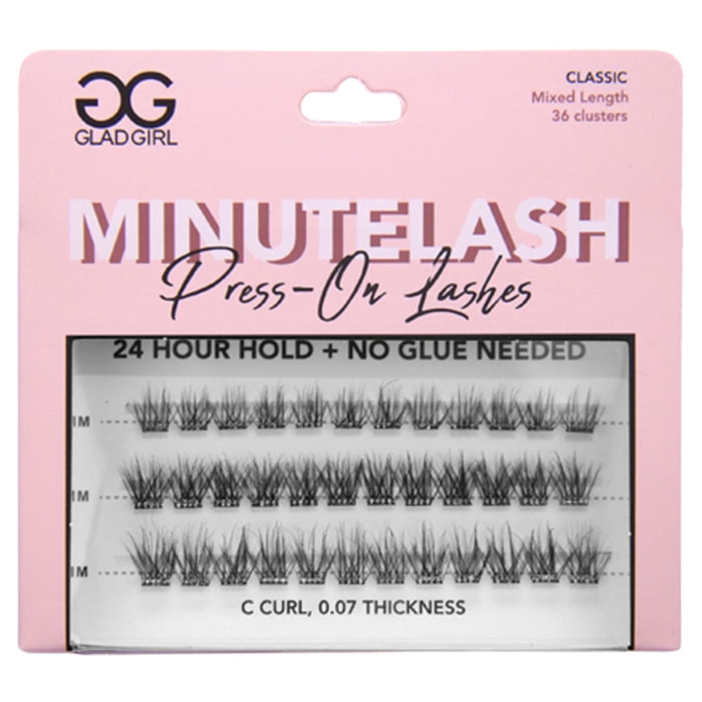 MinuteLash Press-On Lashes - 36 Pre-Glued Clusters