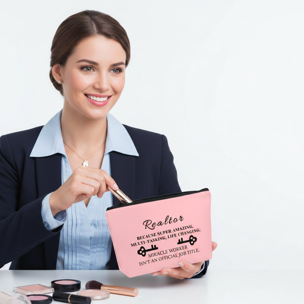 Real Estate Agent Makeup Bag