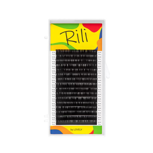 Rili Eyelash Extensions | 16 Lines | Black | C C+ D L Curl | 0.07 & 0.10 | 5–16mm