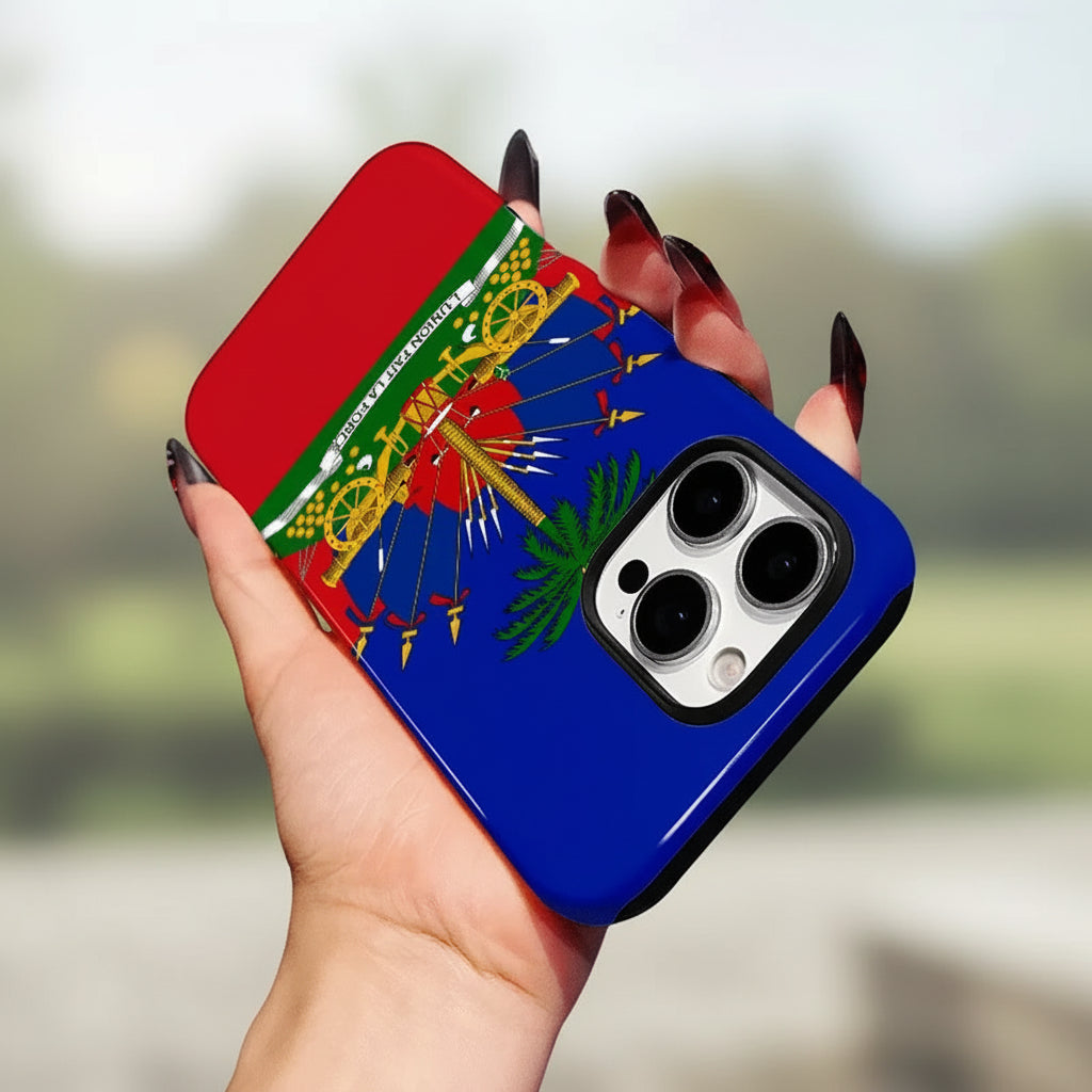 Haitian Flag Design iPhone Cover