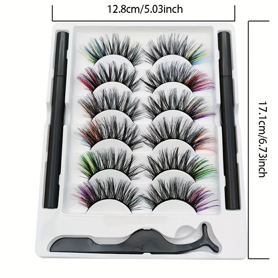 Magic Eyeliner and Color Eyelash Set