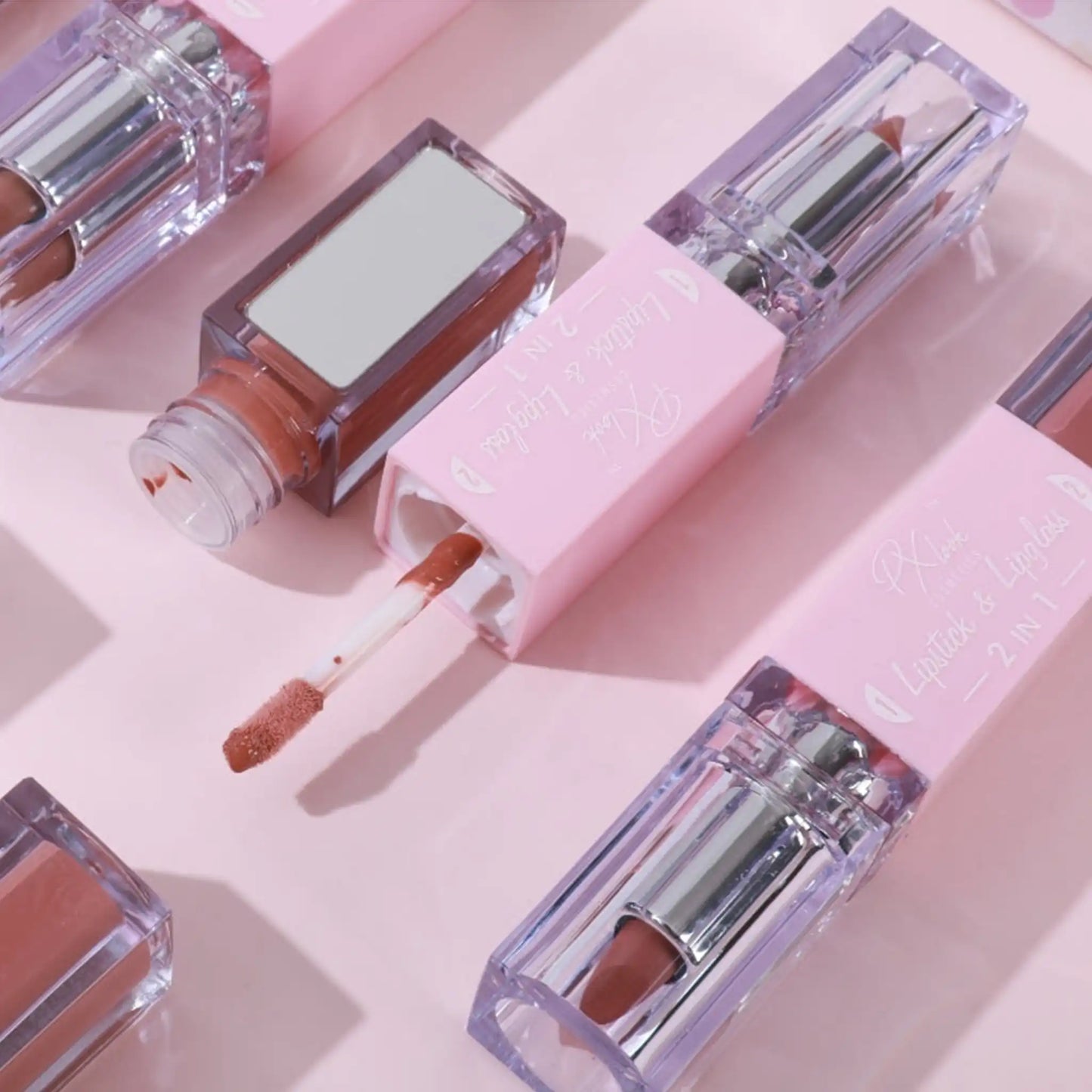 2-in-1 Lipstick and Lip Gloss Combo