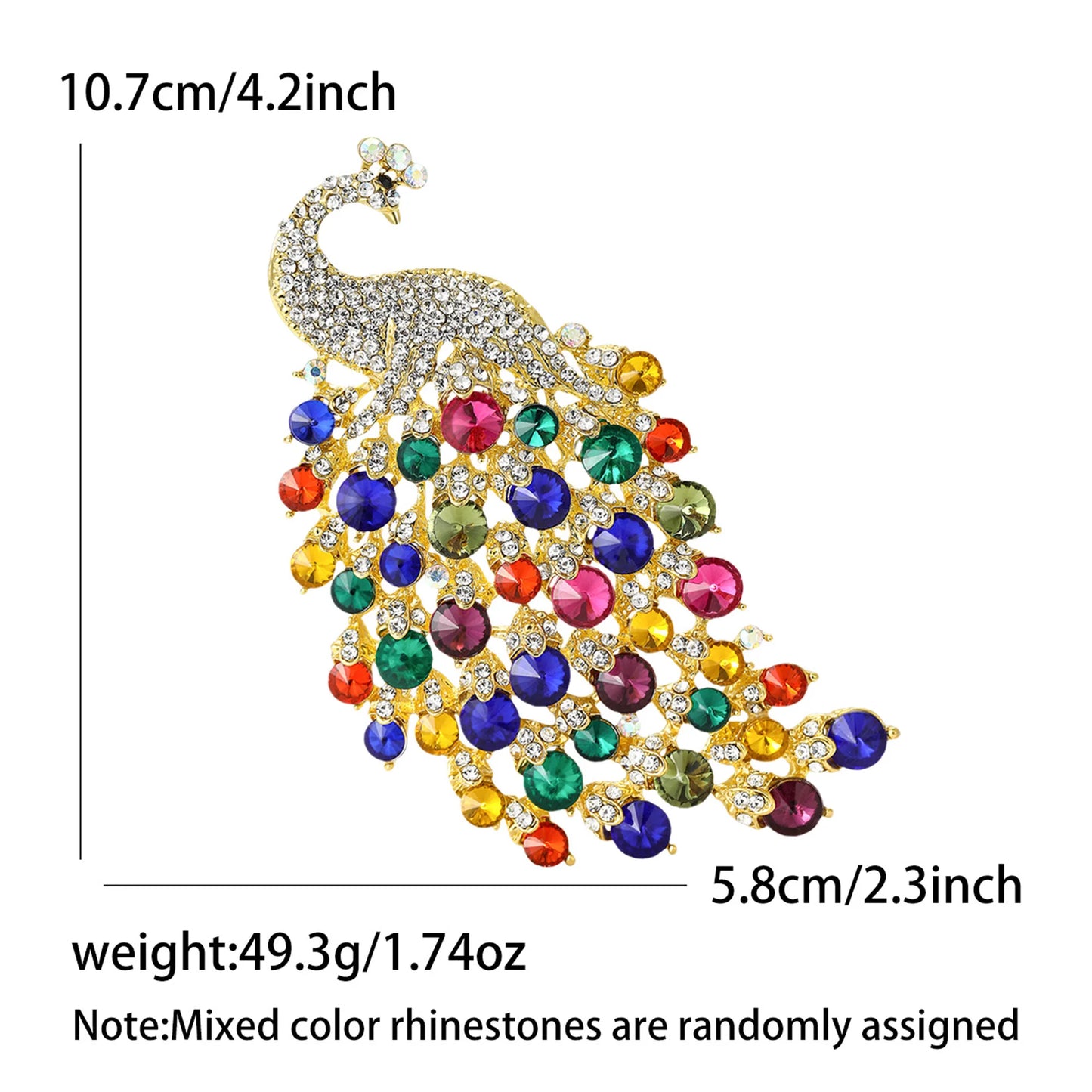 Magnificent Peacock Brooches