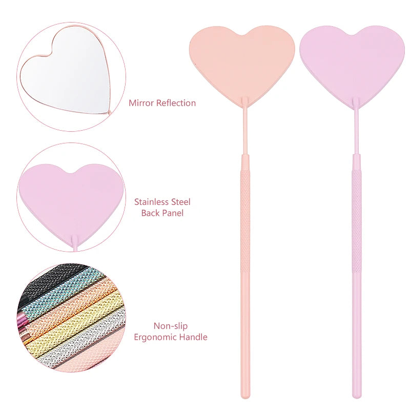 Eyelash Grafting Heart Mirror