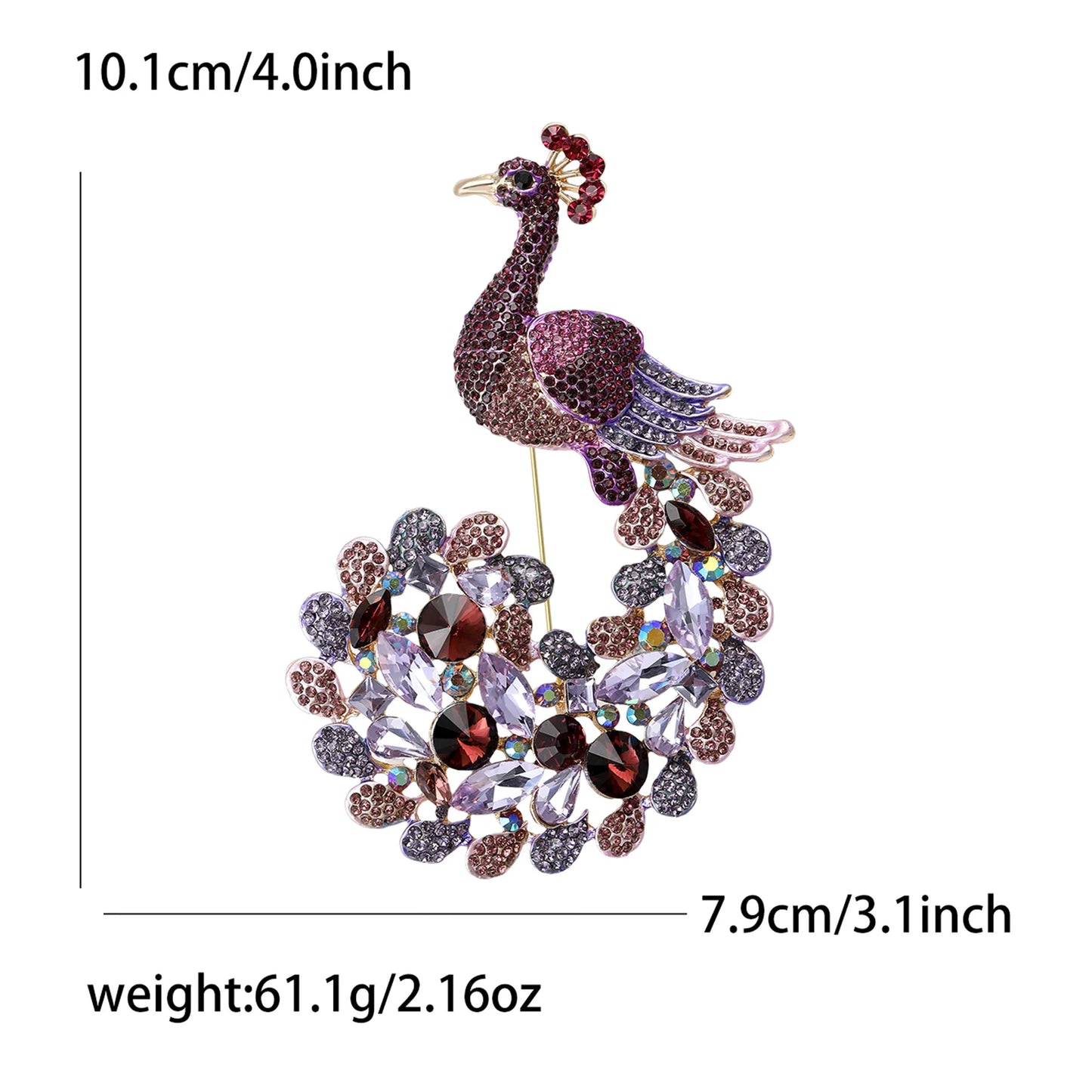 Magnificent Peacock Lapel Pins