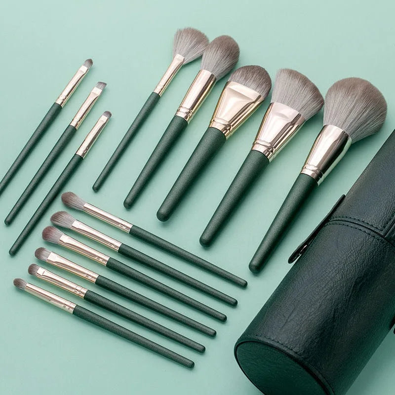 14-Piece Verde Makeup Brush Set