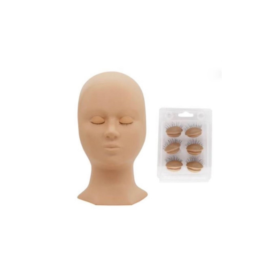Eyelash Training Mannequin Head (With Realistic Removable Eyelids)