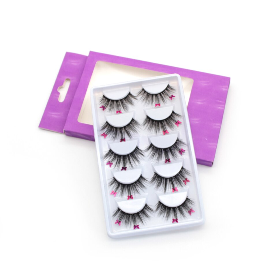 Butterfly Designed Faux Lashes 5 Pairs