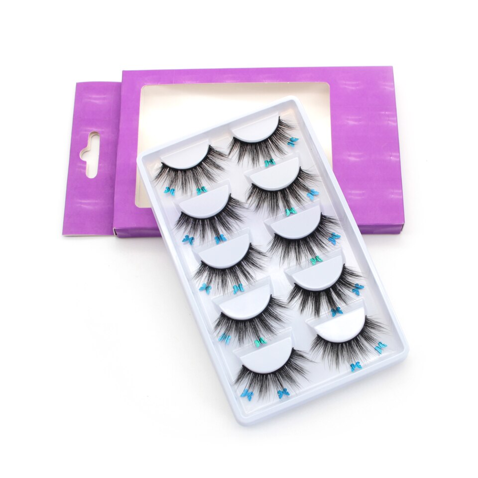 Butterfly Designed Faux Lashes 5 Pairs
