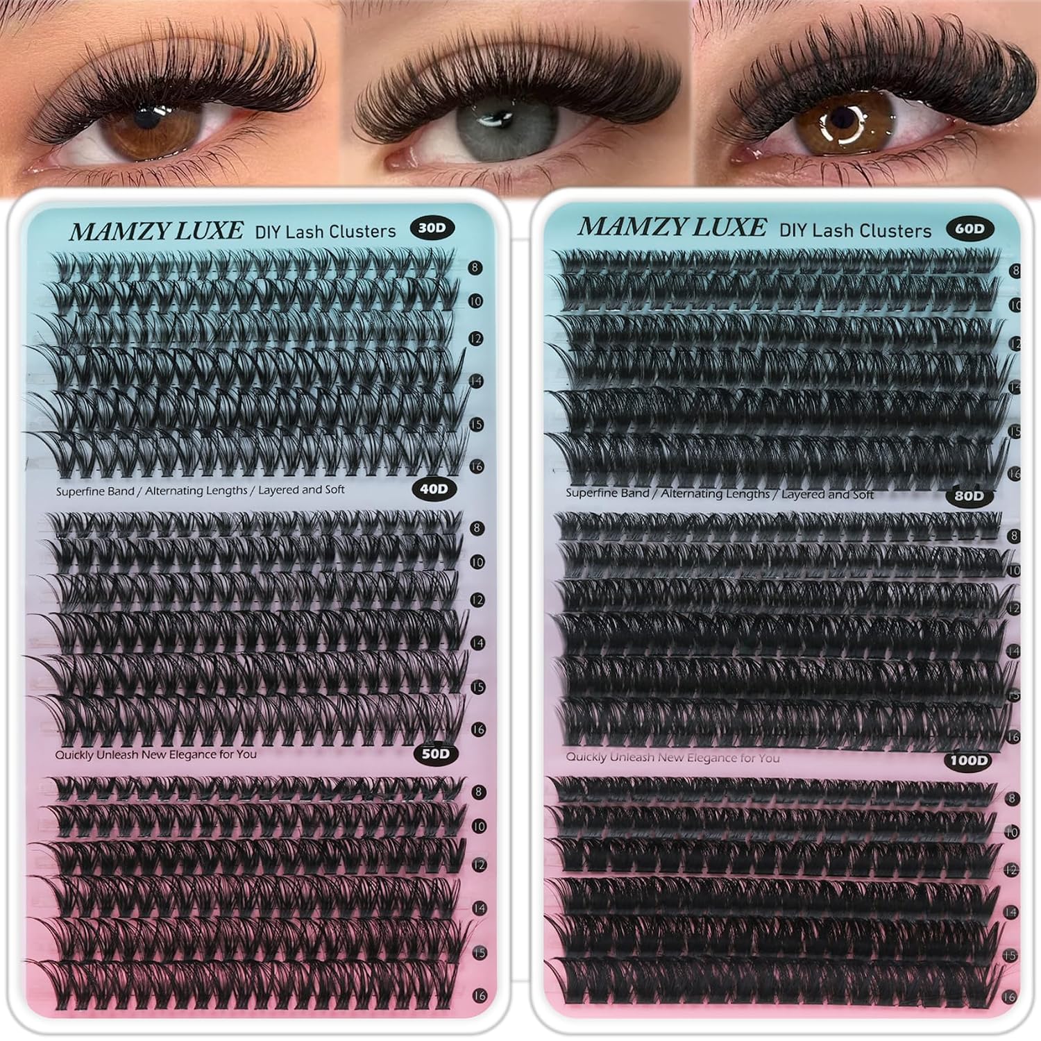Wispy Mix Lash Clusters