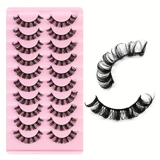 Wispy False Eyelashes 10 Pair Tray