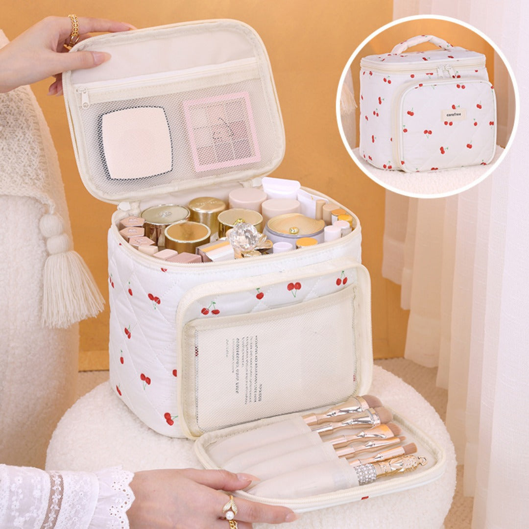 Multifunctional Partition Storage Cosmetic Bag