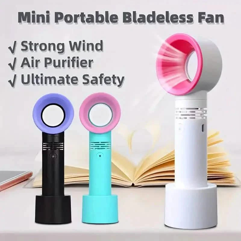 Eyelash Extension Bladeless Handheld Fan