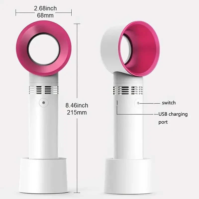 Eyelash Extension Bladeless Handheld Fan