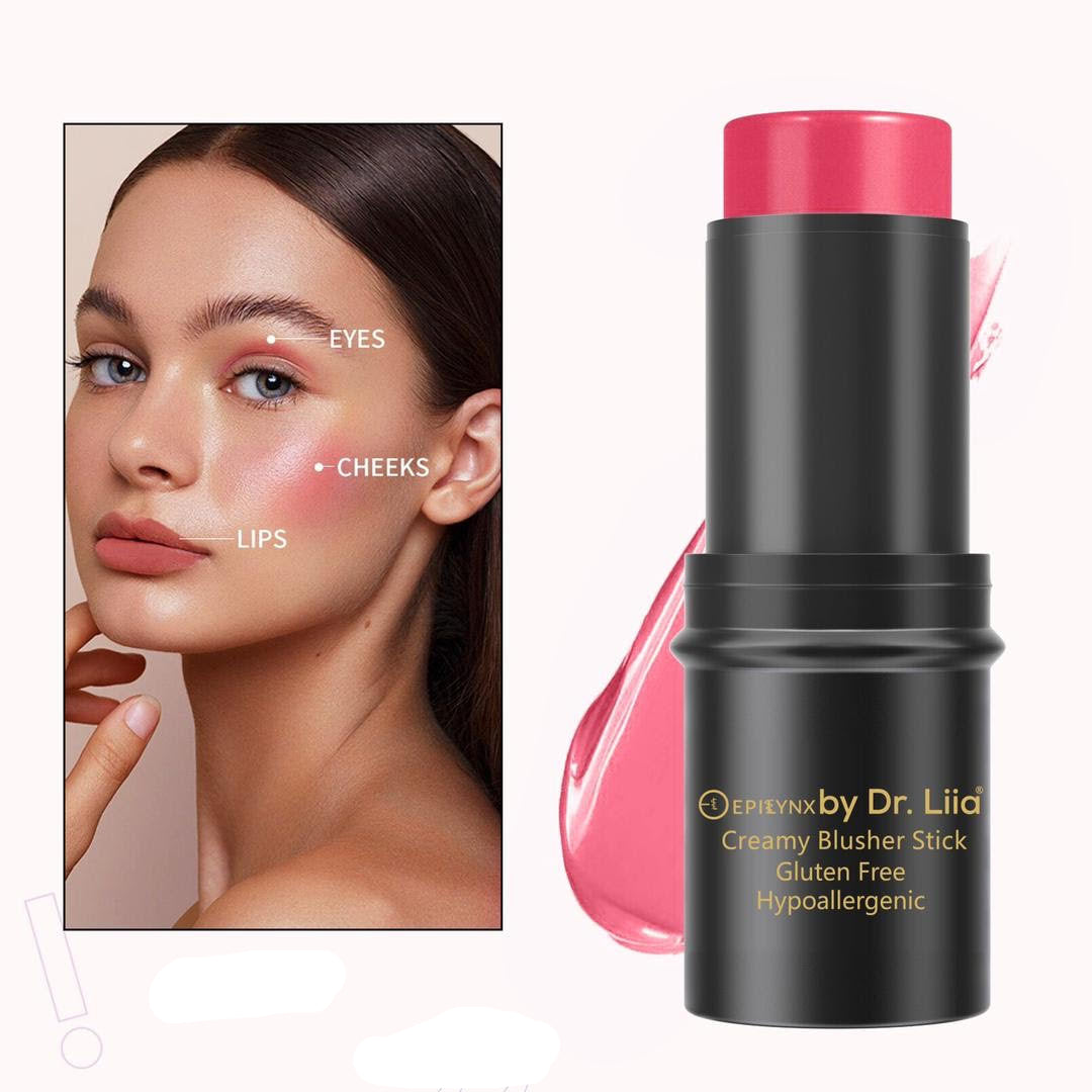 Cream Blush Stick for Cheeks, Lips & Eyes