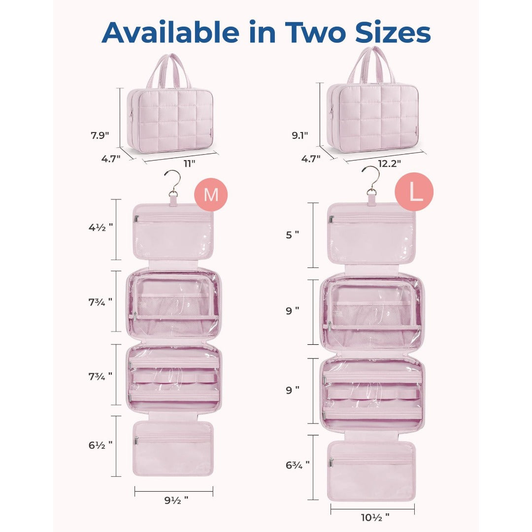 Travel Toilet Bag with Jewelry Storage Compartment