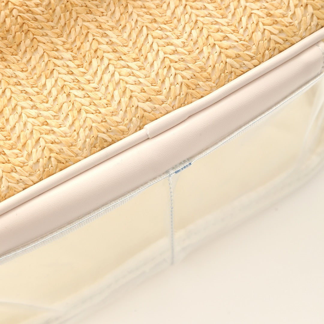 PVC Straw Makeup Bag