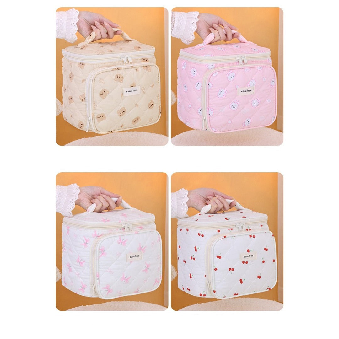 Multifunctional Partition Storage Cosmetic Bag