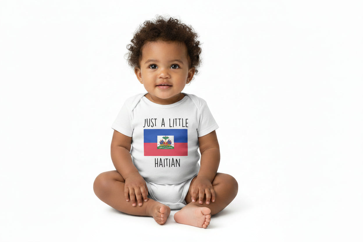 Haitian Flag Baby Bodysuit