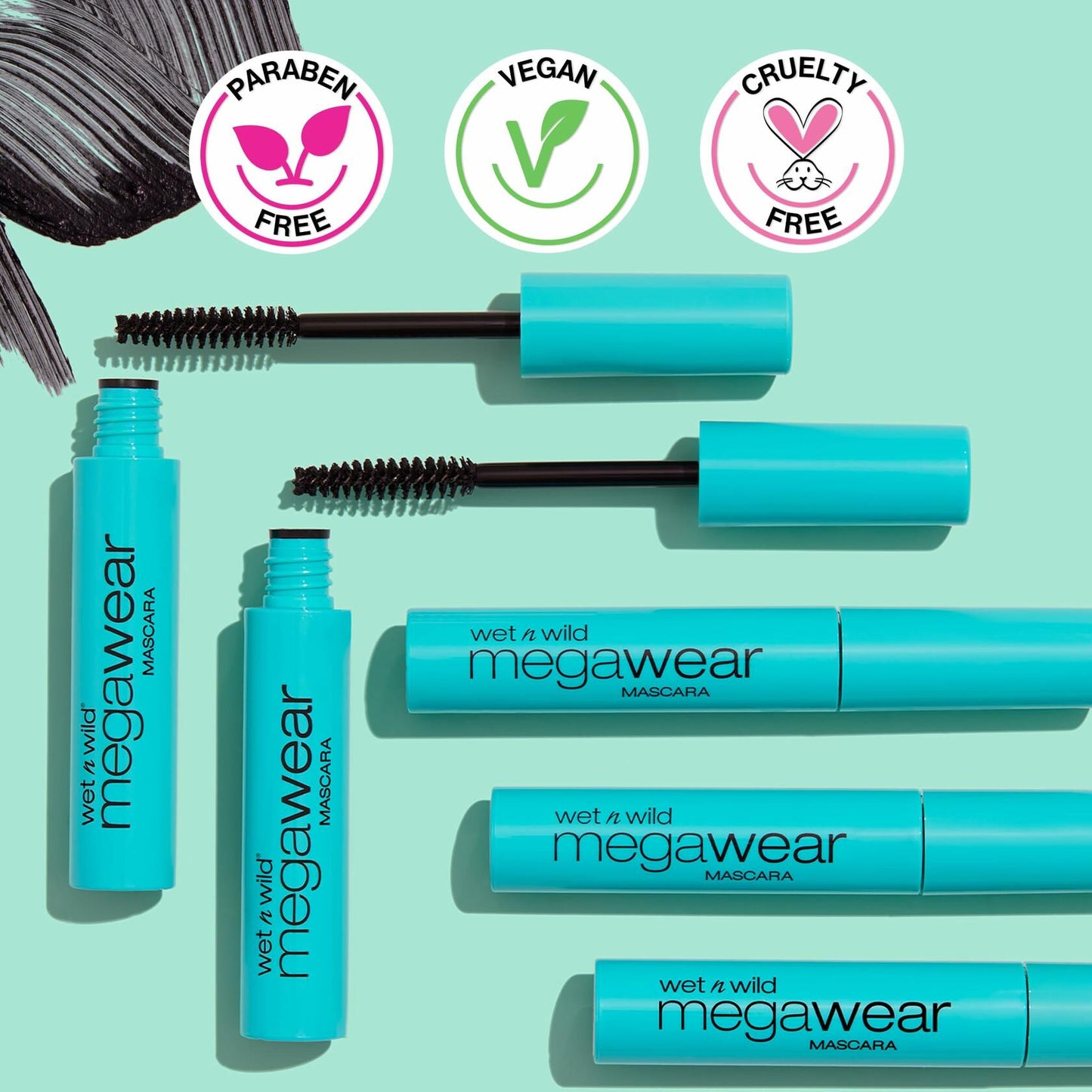 wet n wild Megawear Mascara Black 0.24 fl oz
