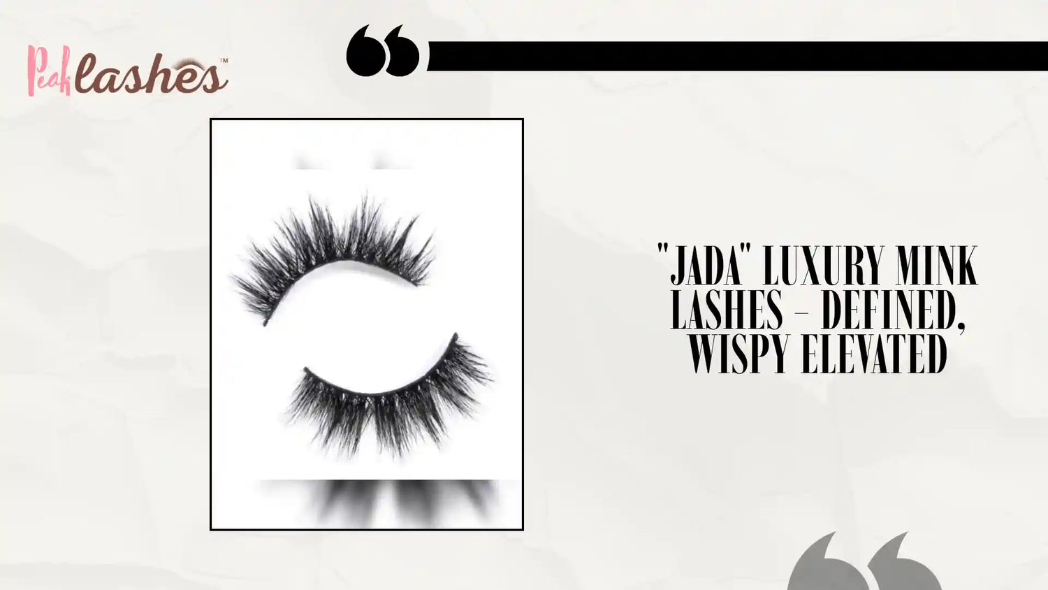 "JADA" LUXURY MINK LASHES - Defined, Wispy Elevated by@Outfy