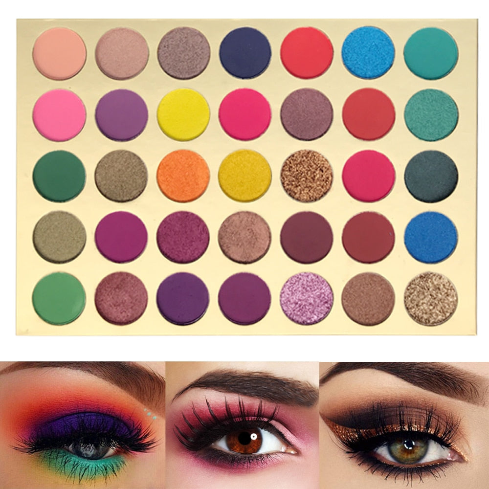35 Colorful Shades Eyeshadow Palette